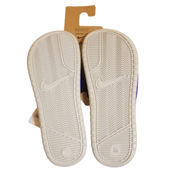 Nike Benassi Slides JDI Print | Light Bone / Blue